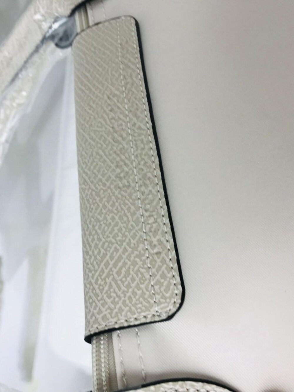Longchamp Le Pliage Original Large Shoulder Nylon Bag Tote IN OFF WHITE - Picture 4 of 9